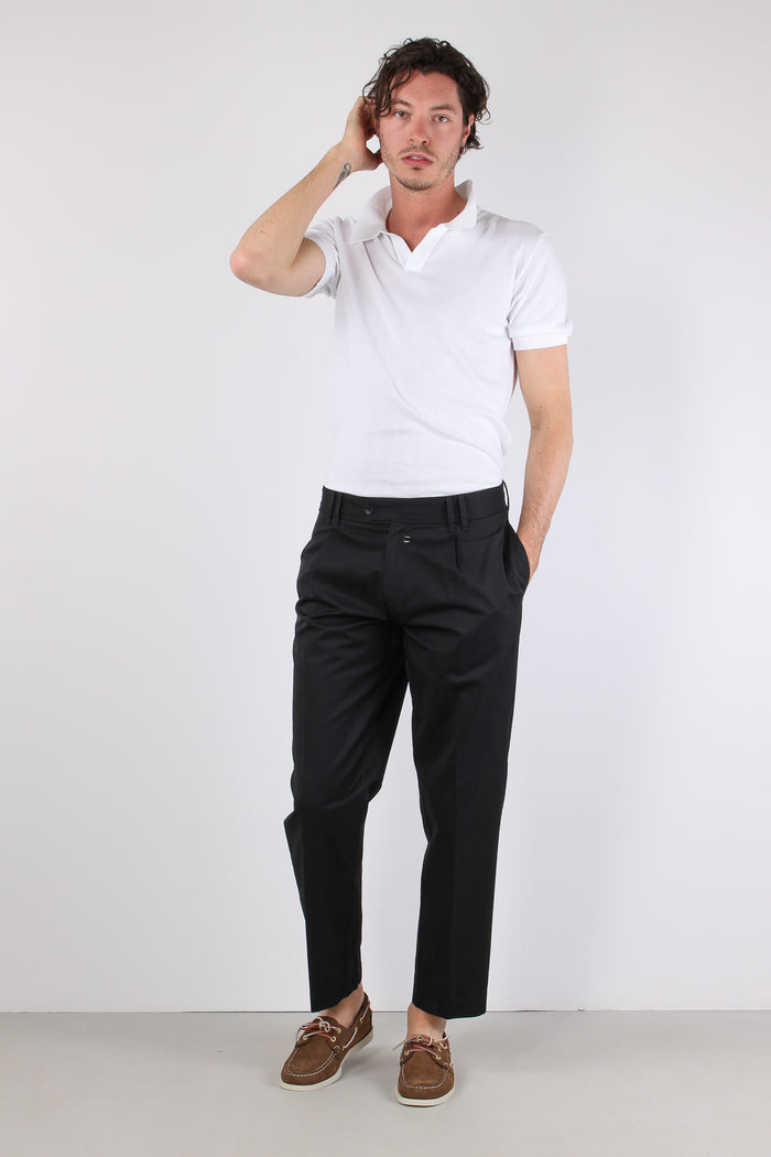 Tela Pantalone Largo Nero-3