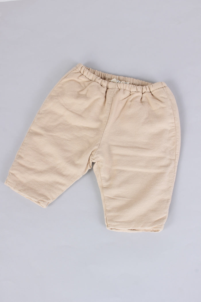 Pantalone Caldo Cotone Miele-3