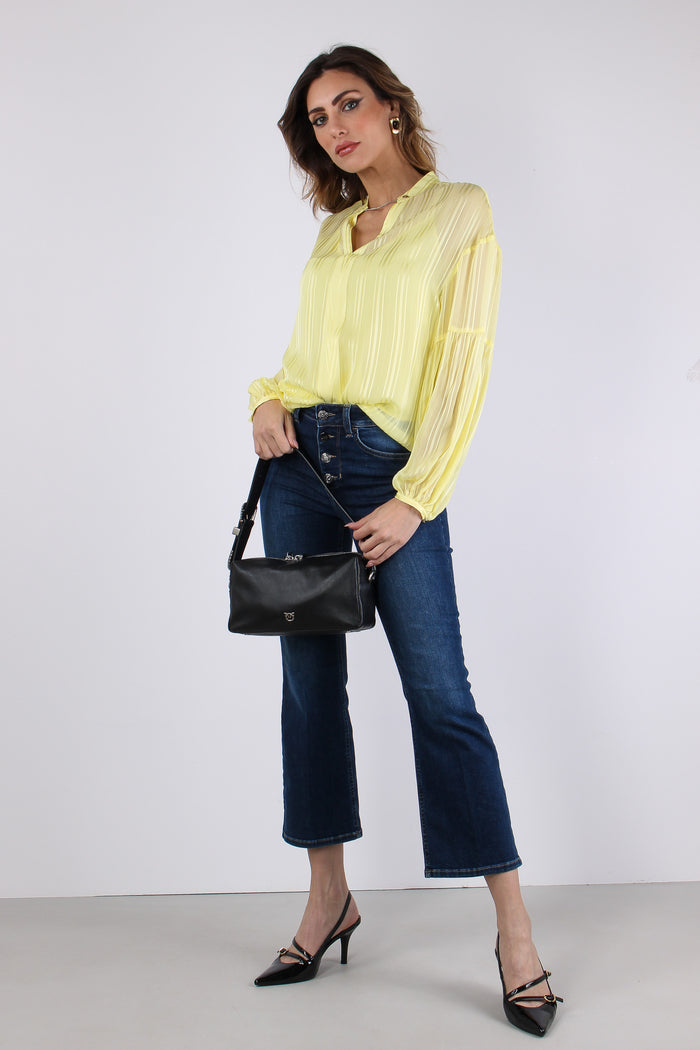 Casacca Ml Effetto Rigato Lemon Juice-5