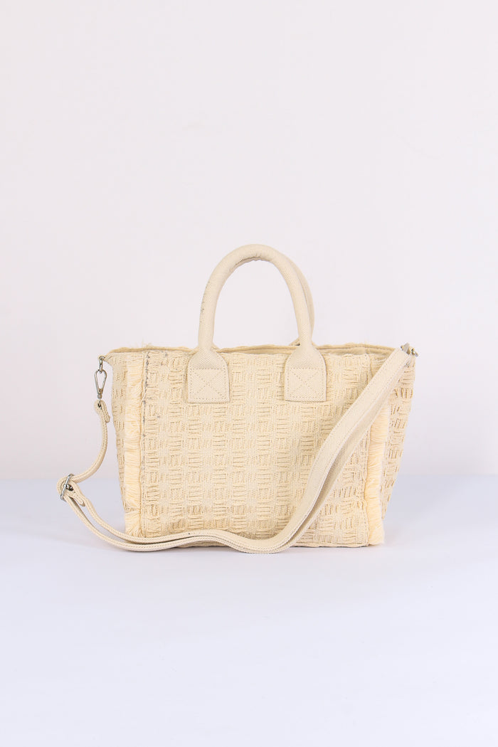 Tote Frange Basica Beige-3