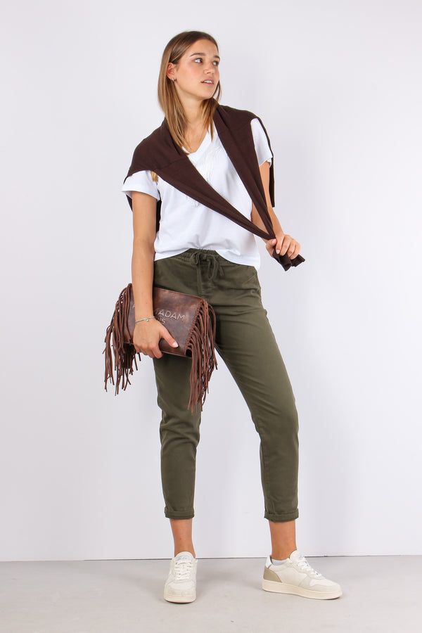 Pantalone Chino Coulisse Alloro