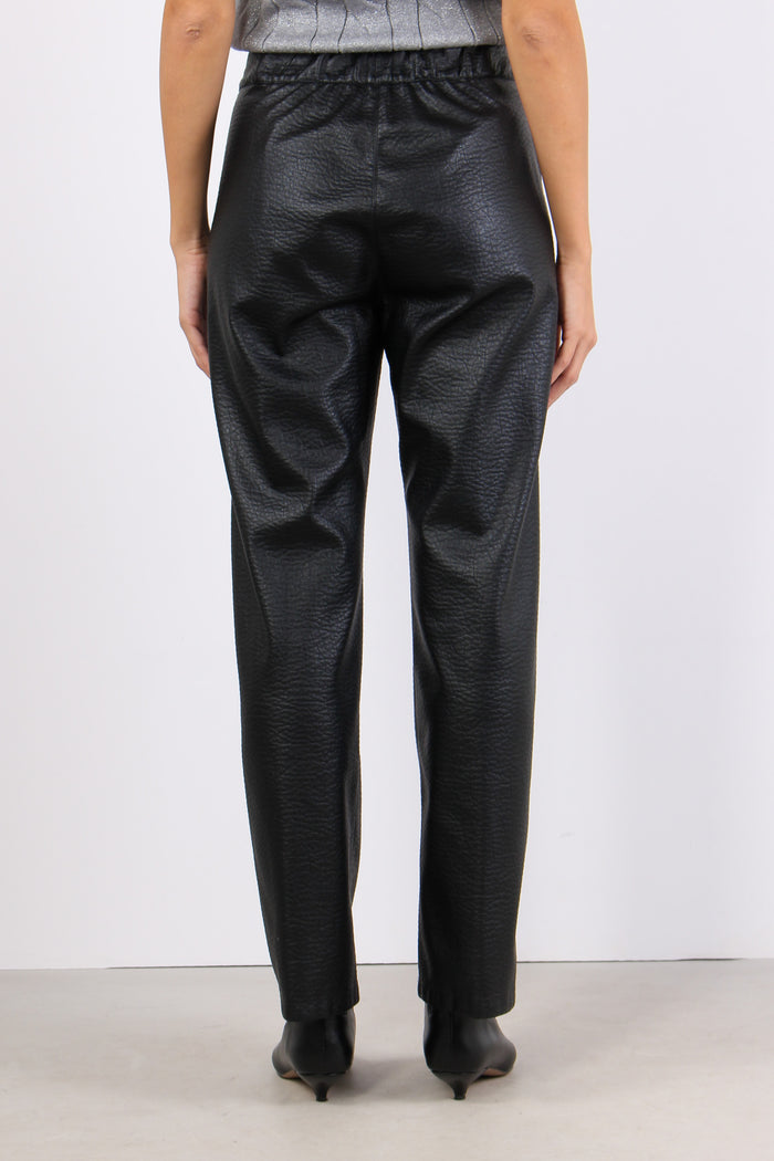 Pantalone Ecopelle Nero-4