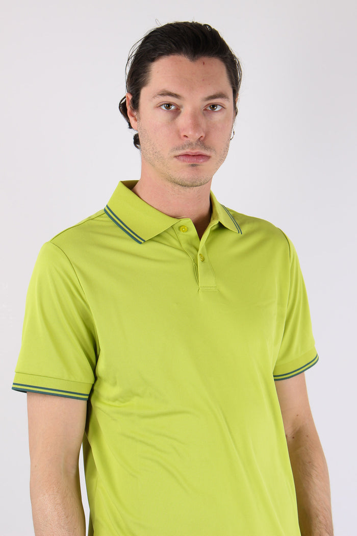 Hari Polo Collo Righe Citron Green-4