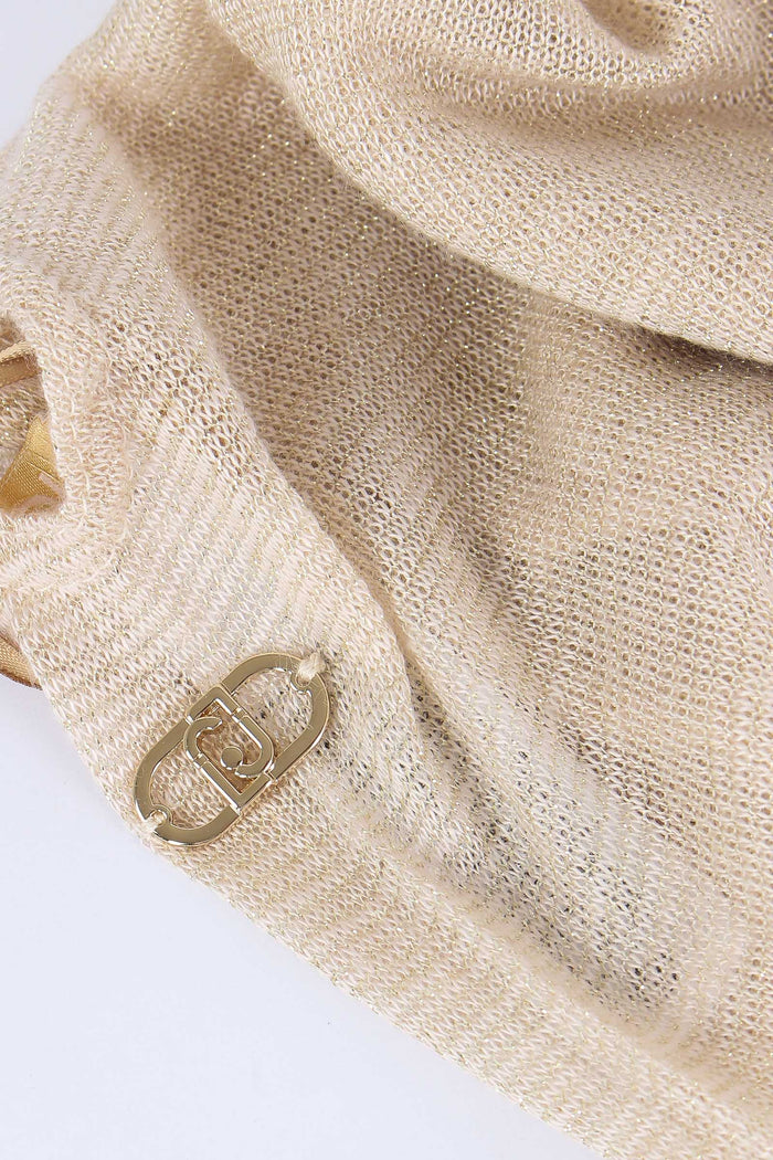 Poncho Knitwear Ombre Cannella-4