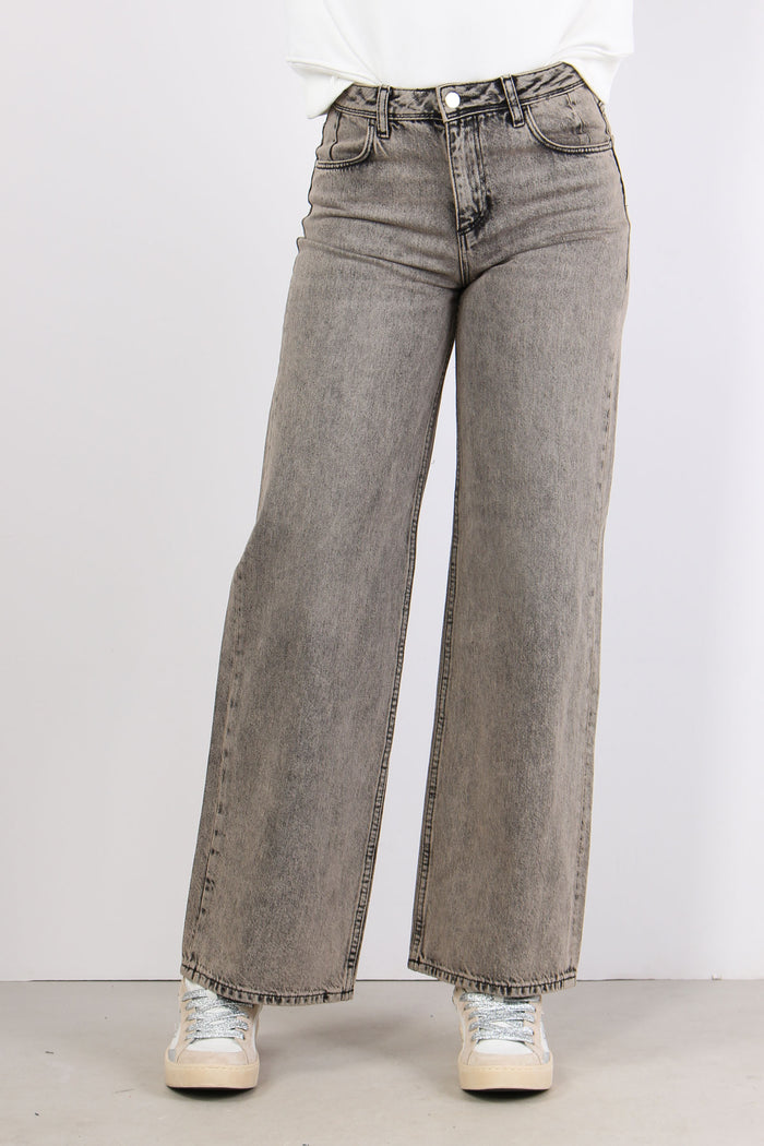 Denim Palazzo Vita Regolare Tortora-2