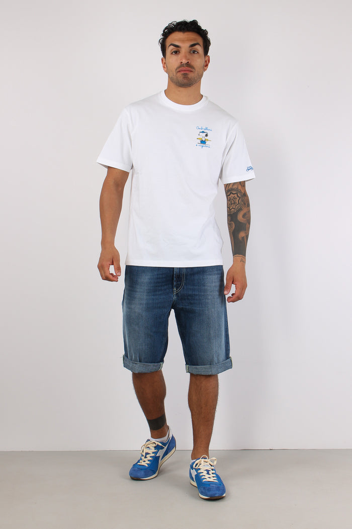 T-shirt Scritta Ricami Snoopy