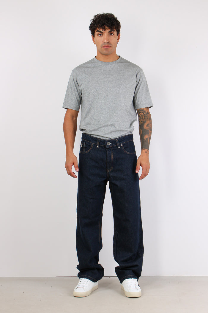 Jeans 5 Tasche Dritto Dark Blue