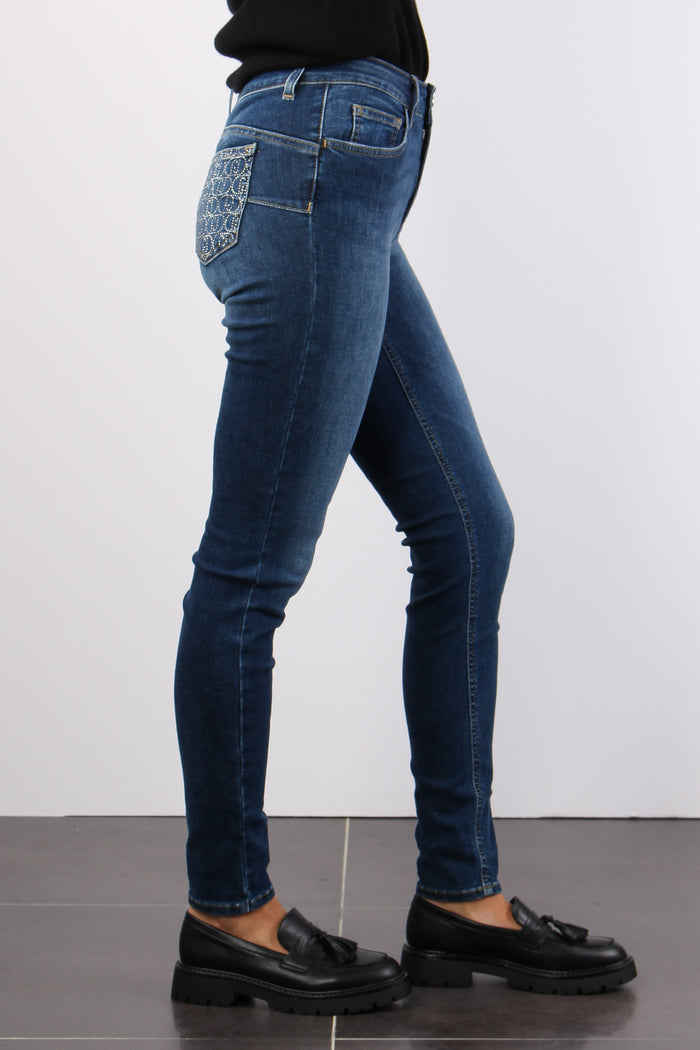 Jeans Divine Tasca Strass Denim Blue Winner-4