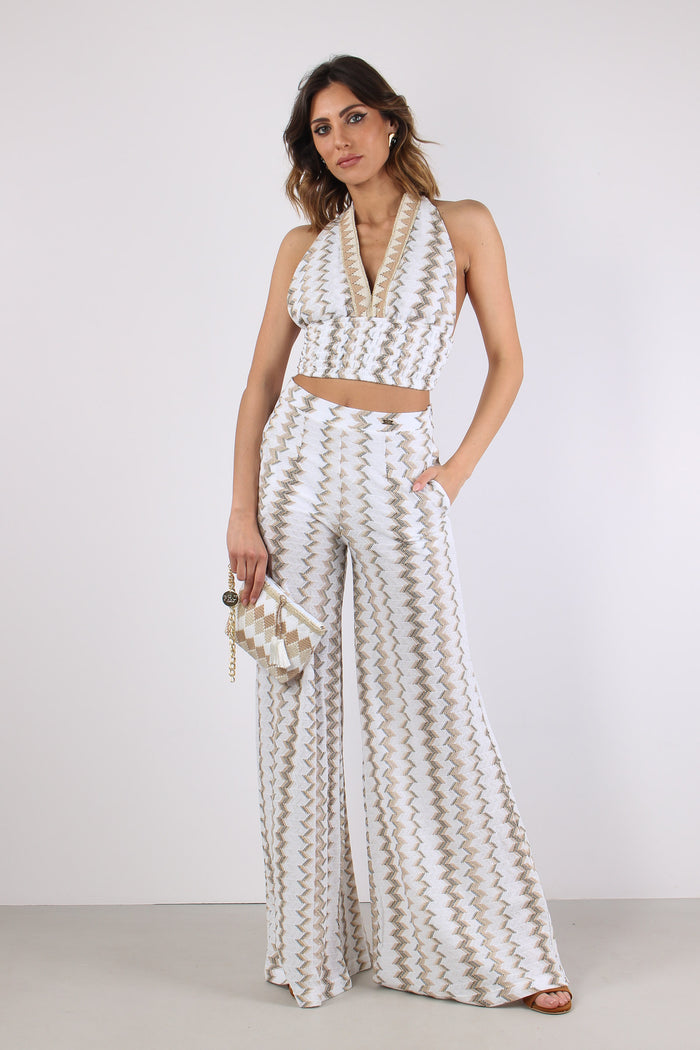 Pantalone Palazzo Jacquard Miami-5