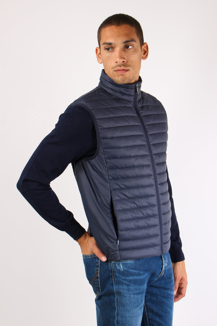 Piumino Smanicato Navy-5