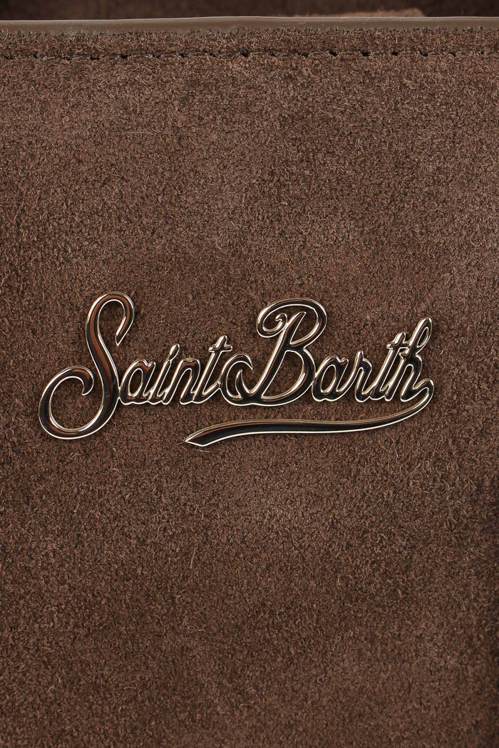 Borsa A Mano Media Scamosciata Brown-7