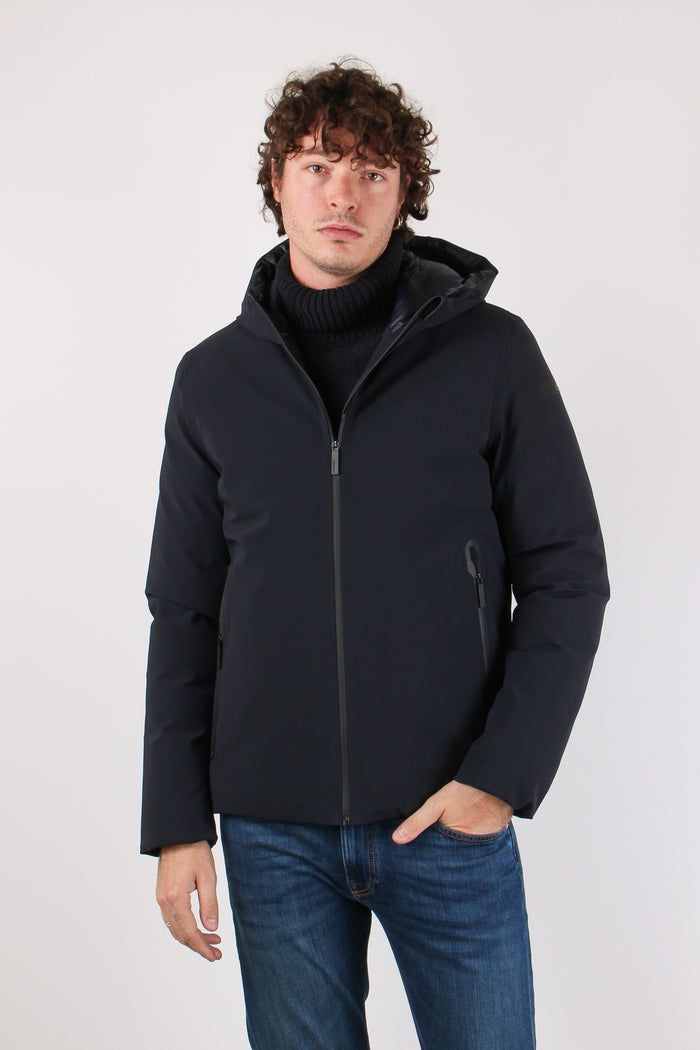 Giubbotto Tecnico Cappuccio Blue Black