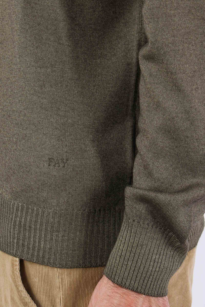 Maglia Lana Effetto Lavato Militare-7