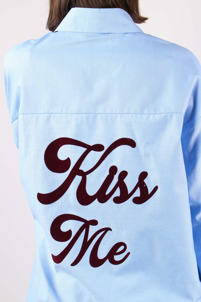 Camicia Stampa Dietro Kiss Me Azzurro-6