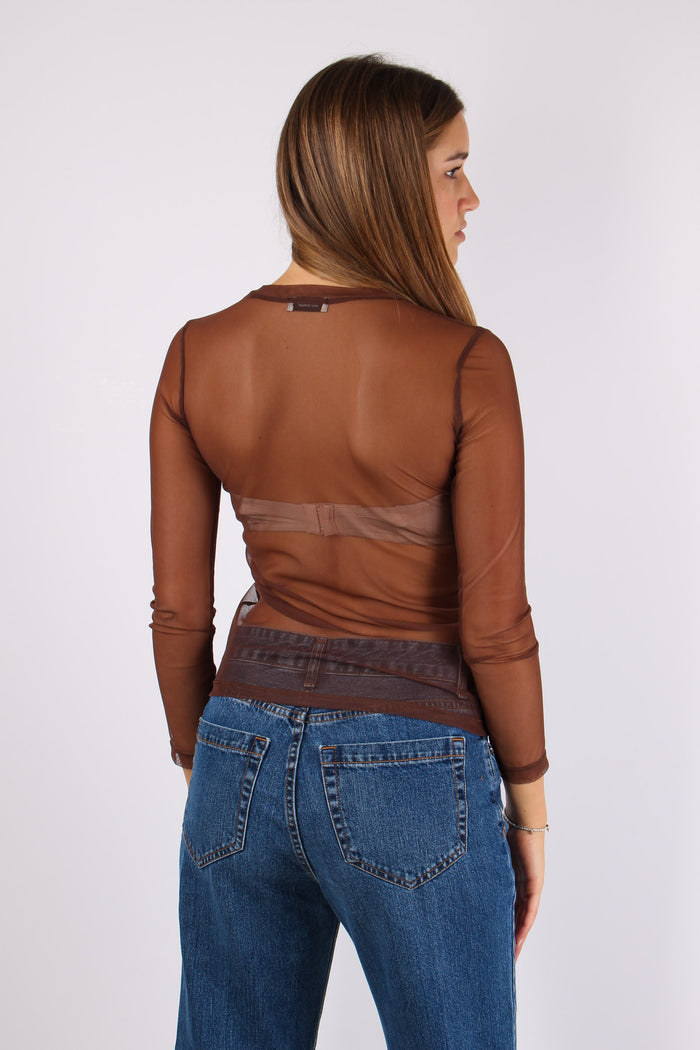 T-shirt M/l  Tulle Cioccolato-4