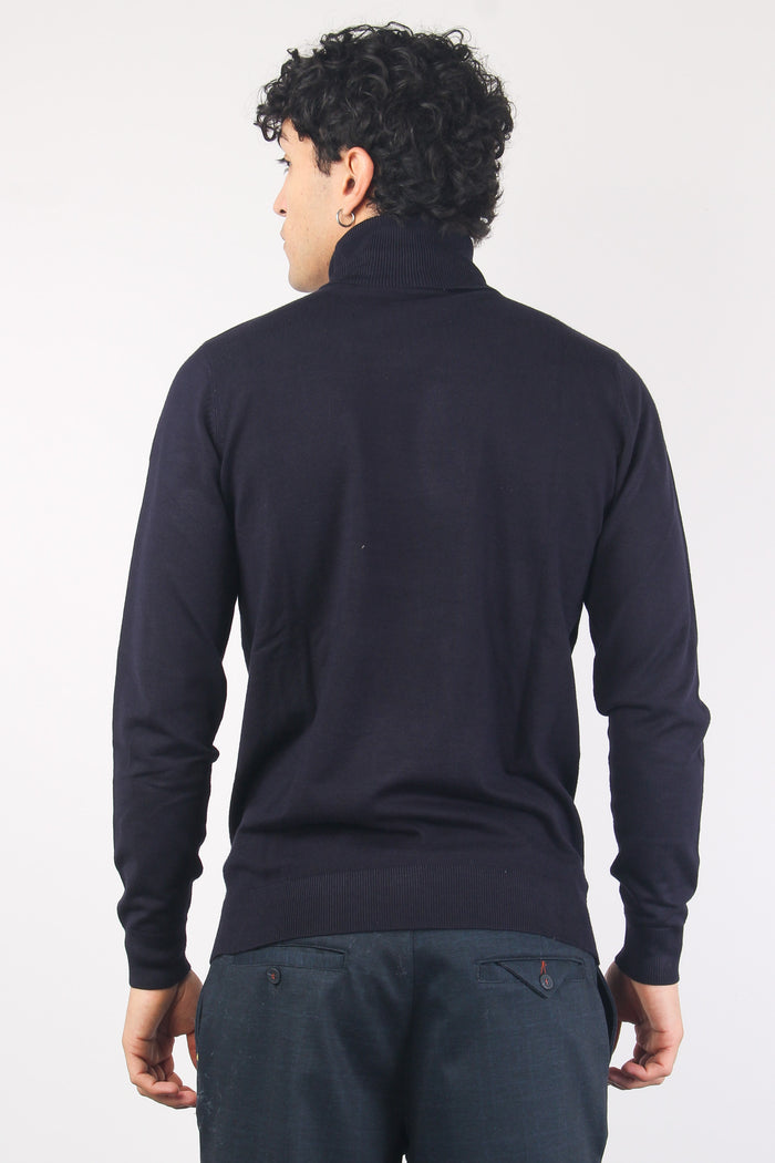 Maglia Dolcevita Navy-2