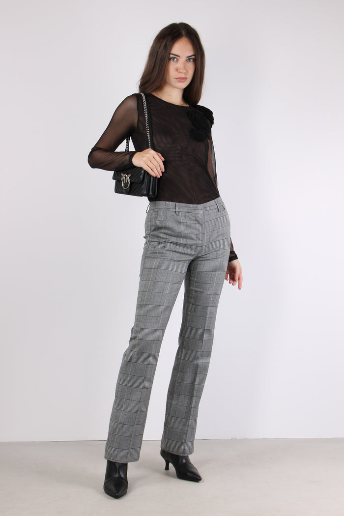 T-shirt Tulle Applicazione Ros Black/black-5