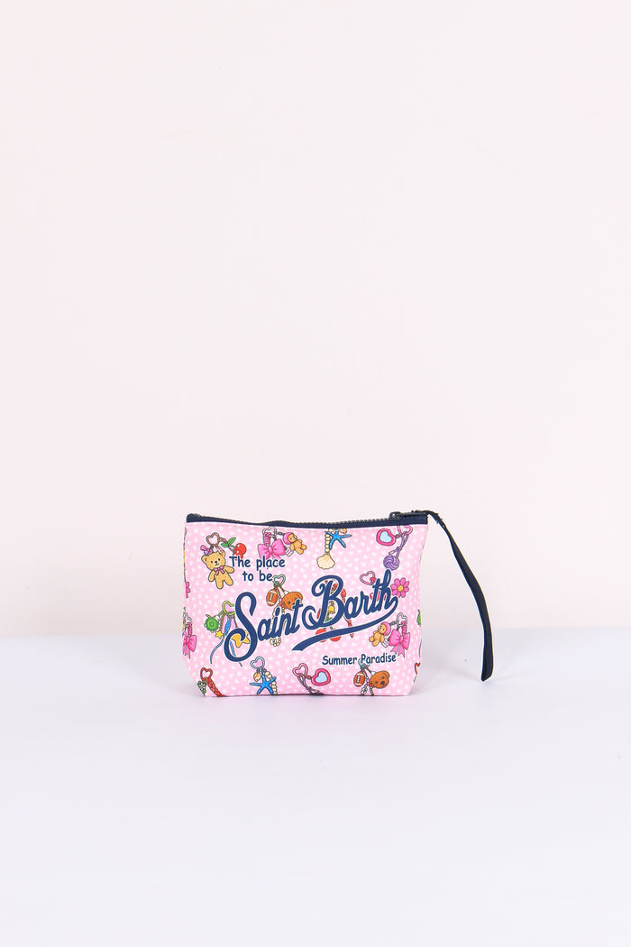 Aline Pochette Charms Rosa-3