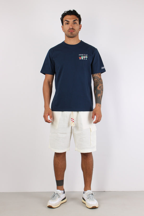 T-shirt Scritta Ricami  Grand Slam