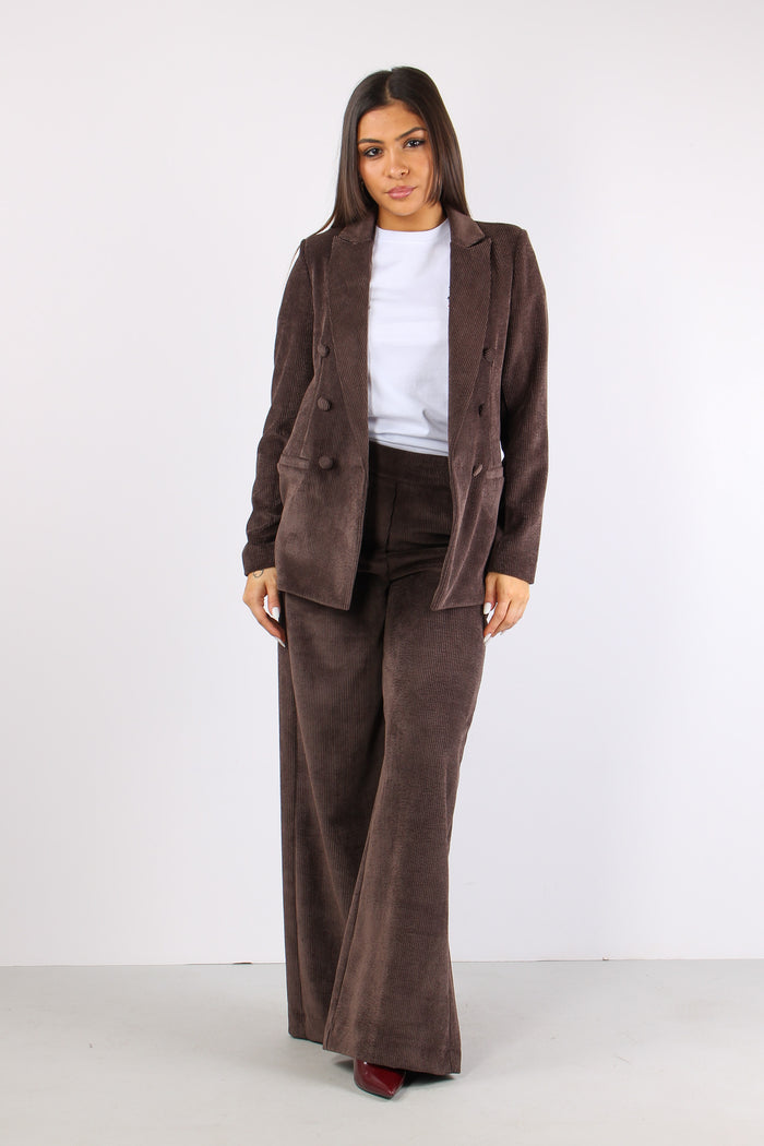 Giacca Doppiopetto Velluto Cos Moro-5