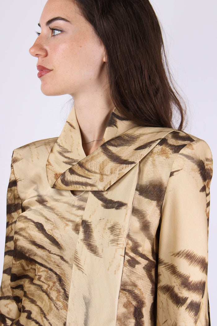 Camicia Fiocco Crema/moro-7