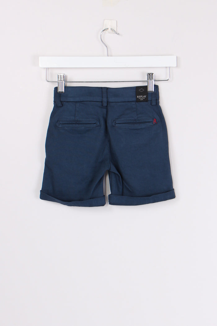 Bermuda Cotone Morbido Blu-2