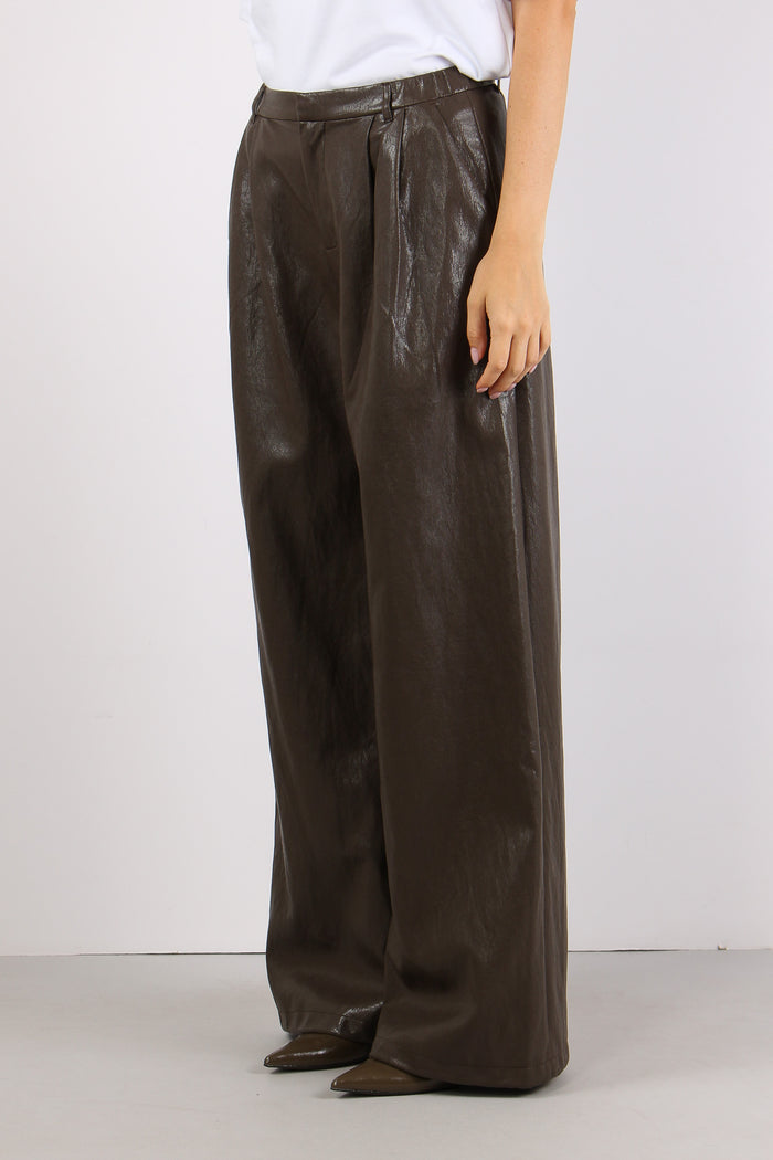 Pantalone Ecopelle Pences Moro-3