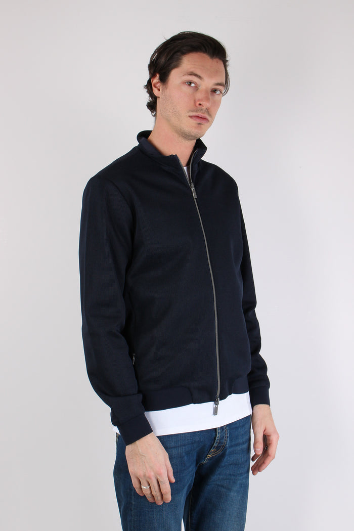 Giubbotto Collo In Piedi Blu Navy-13