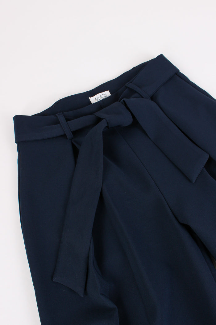 Pantalone Ampio Blu-4