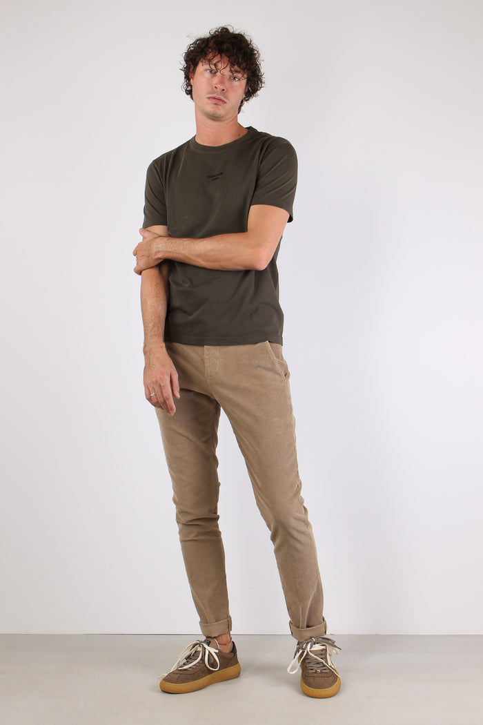 T-shirt Scritta Centrale Dark Chocolate-2
