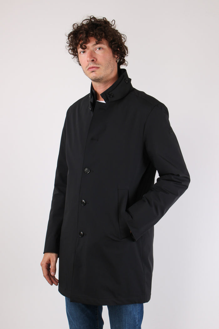Cappotto Pettorina Staccabile Nero-5