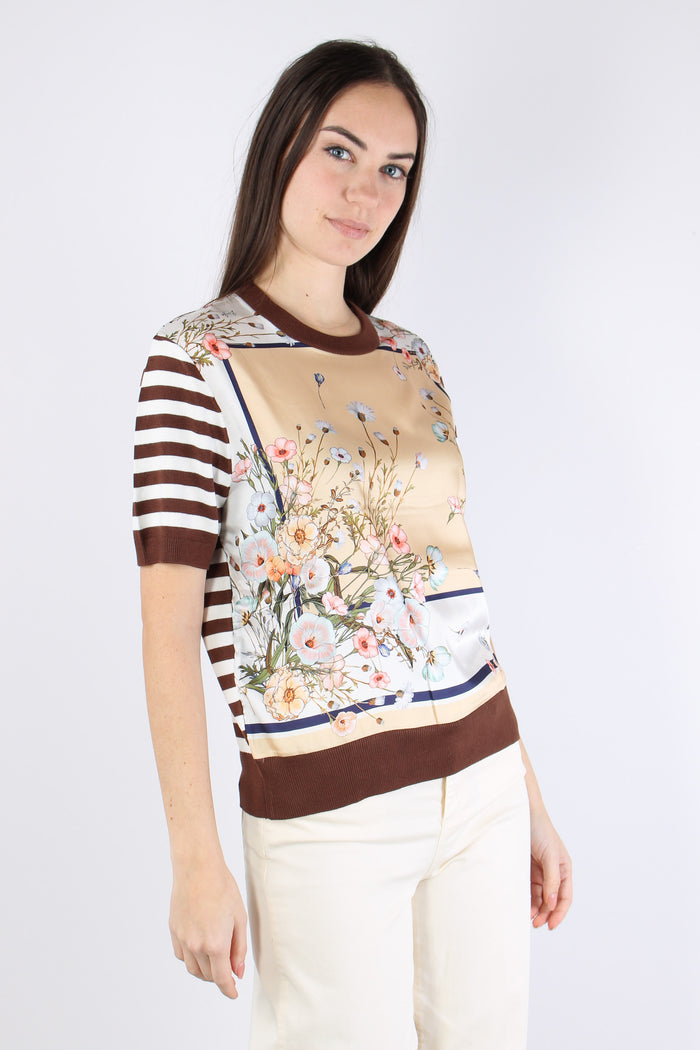 Maglia Riga Manica Corta Foulard/bisco-7
