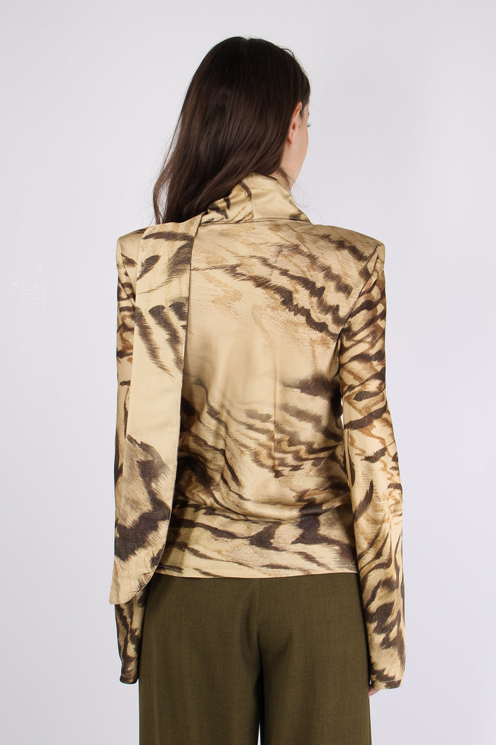 Camicia Fiocco Crema/moro-3