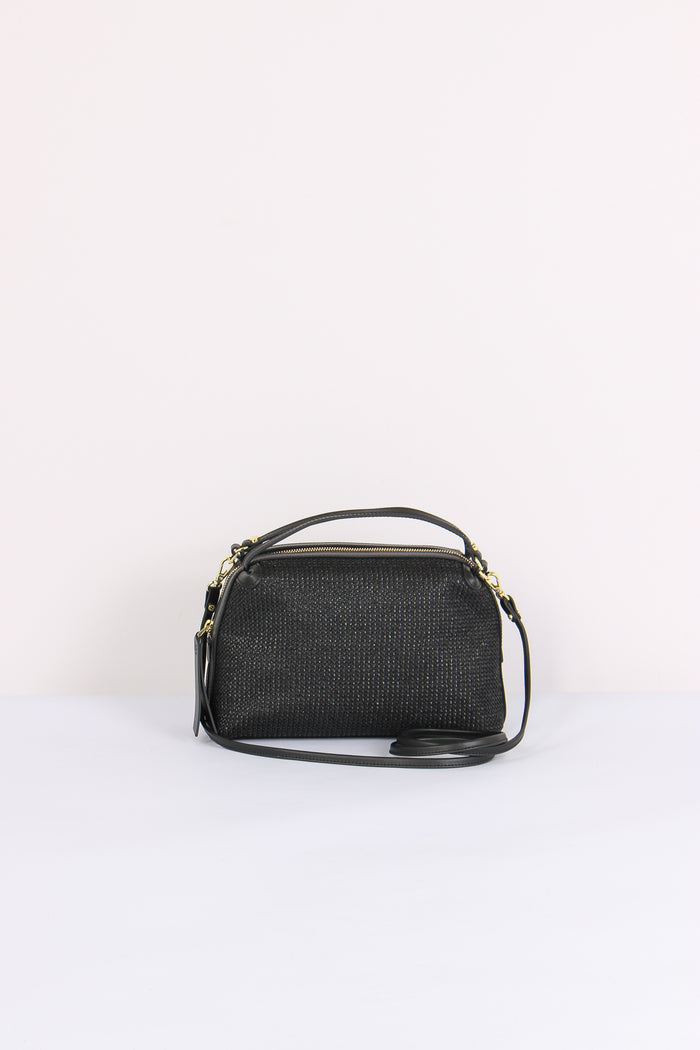 Alifa Pochette Rafia Nero-3