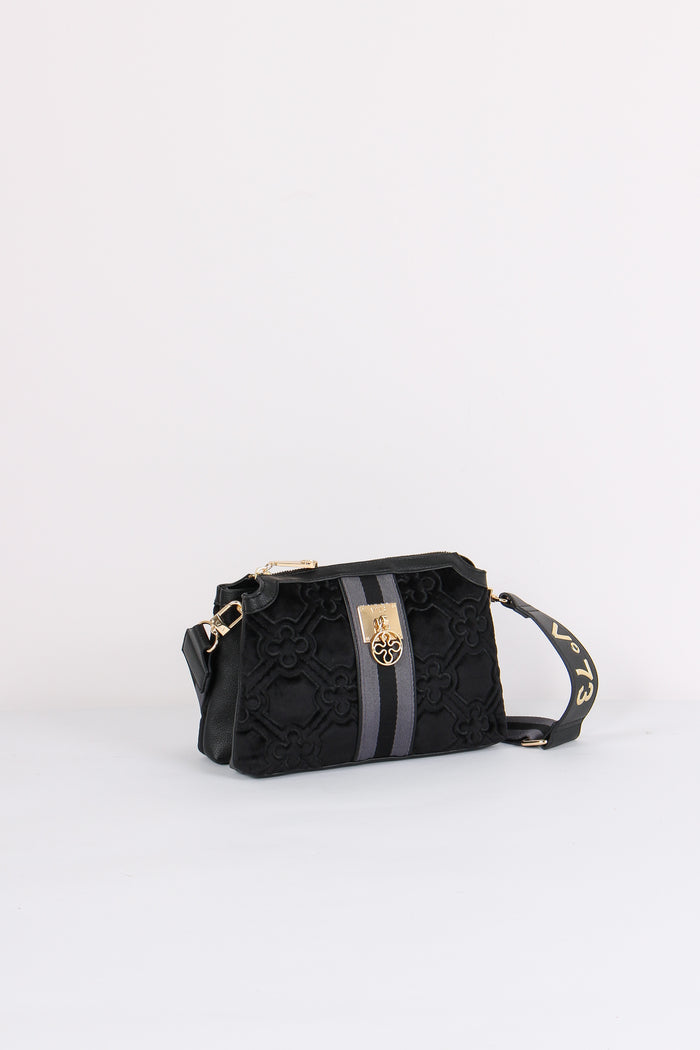 Cate Borsa Tre Scomparti Nero/grigio-2