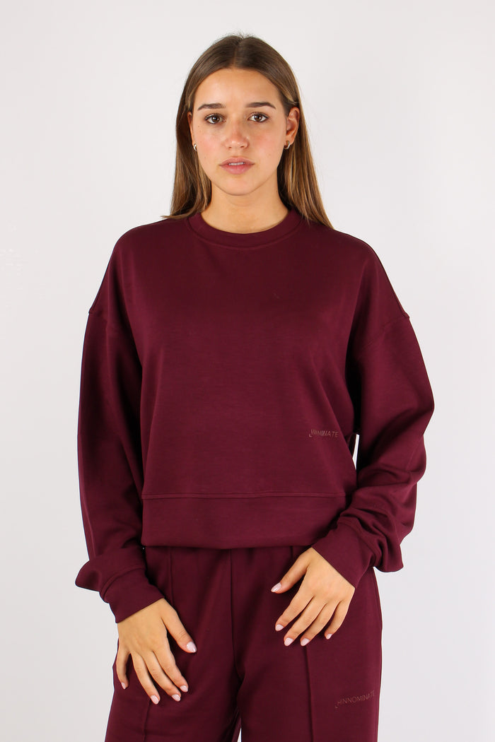 Felpa Regular Modal Bordeaux-3
