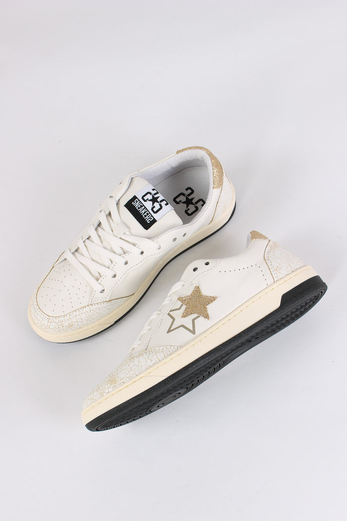 Sneakers Week Star Glitter Bianco/oro-3