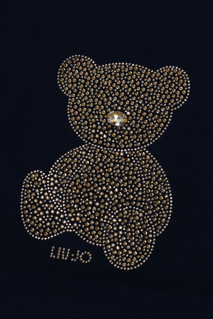 T-shirt Stampa Nero Bear-8