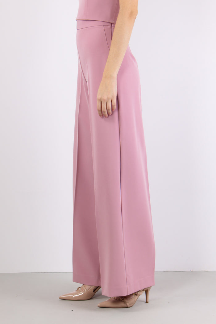 Pantalone Palazzo Tessuto Tecnico Our Pink-6