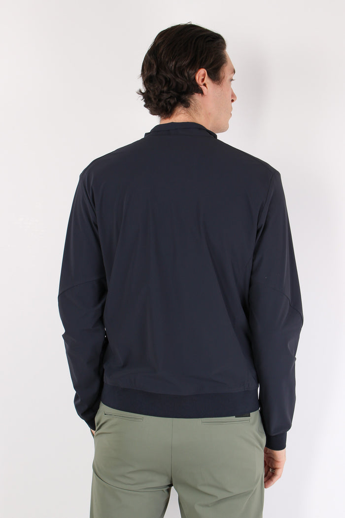 Bomber Stretch Blu Intenso-4