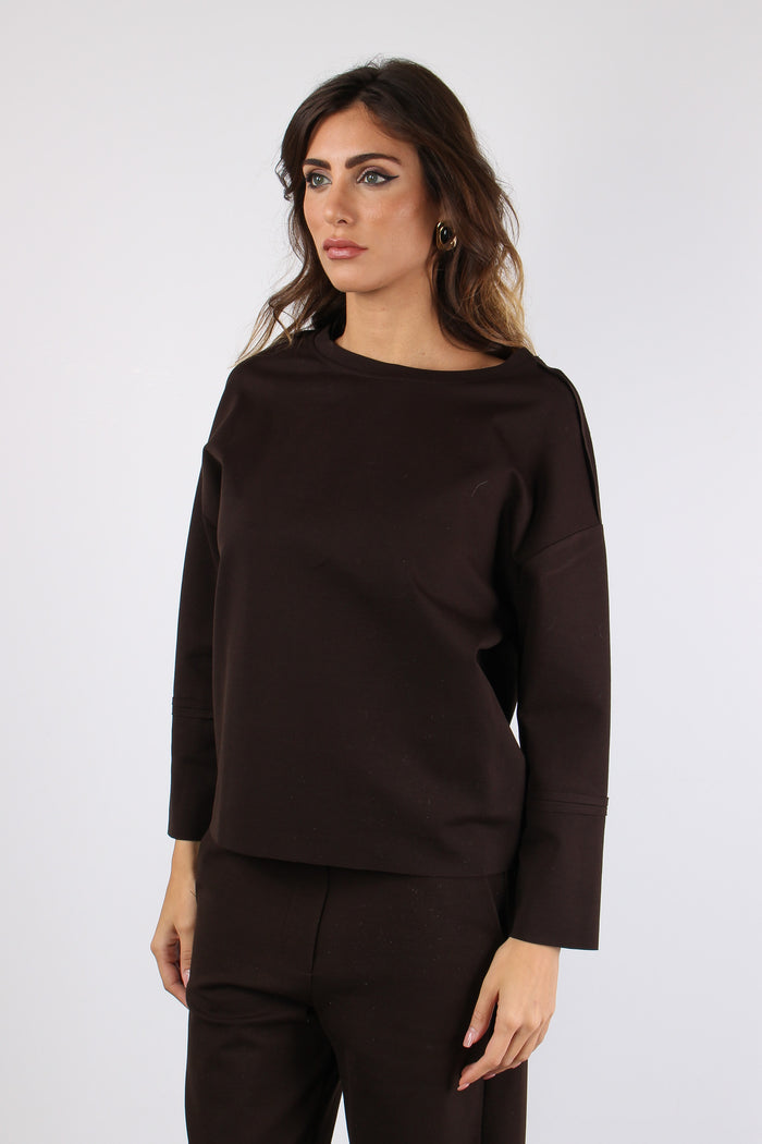 Felpa Taglio Vivo Moro-6