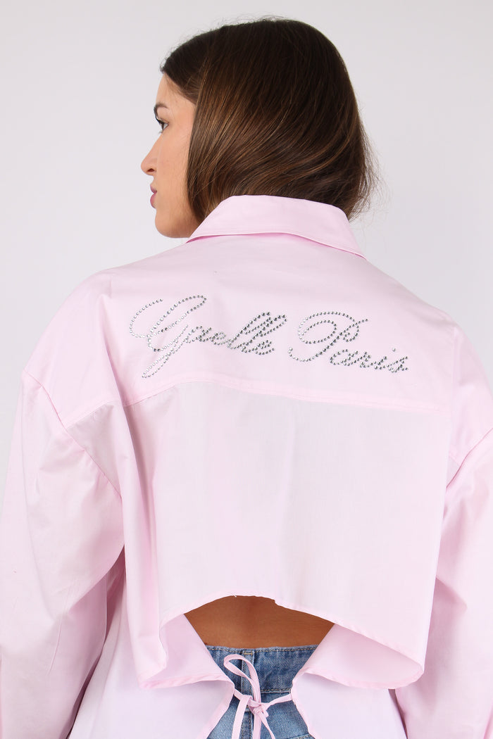 Camicia Aperta Dietro Rosa-6