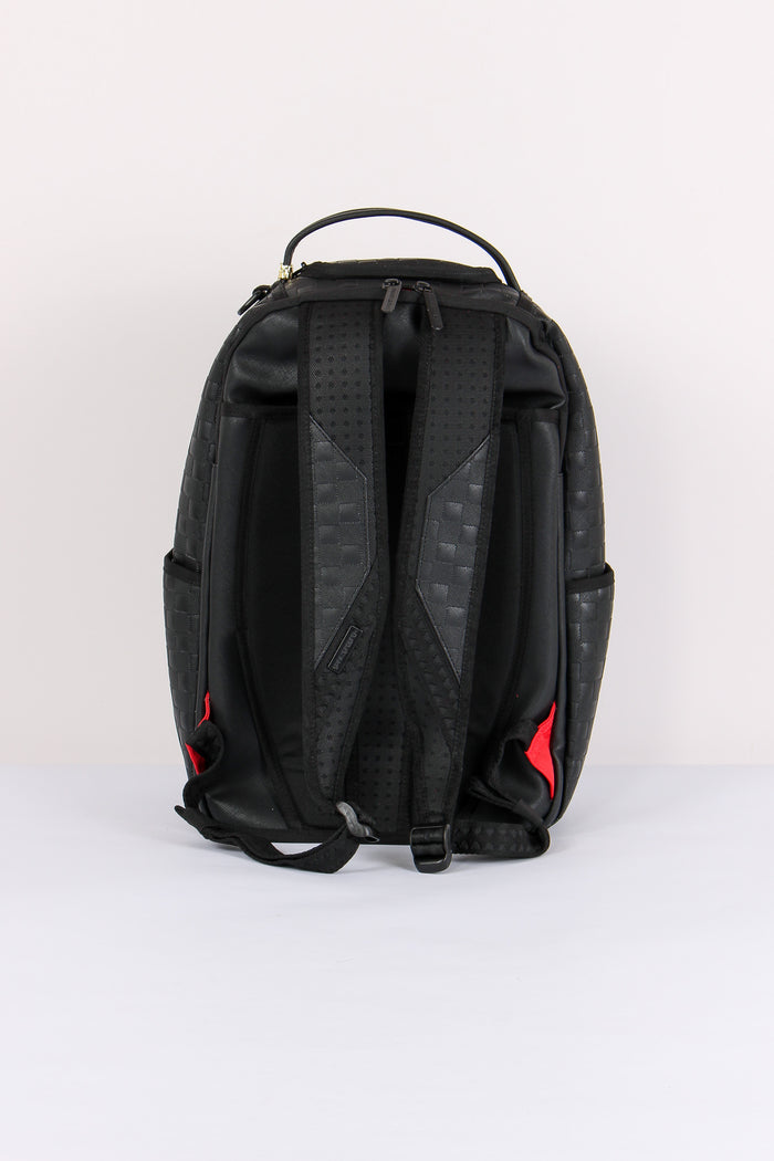 Backpack Raised Check Nero-3