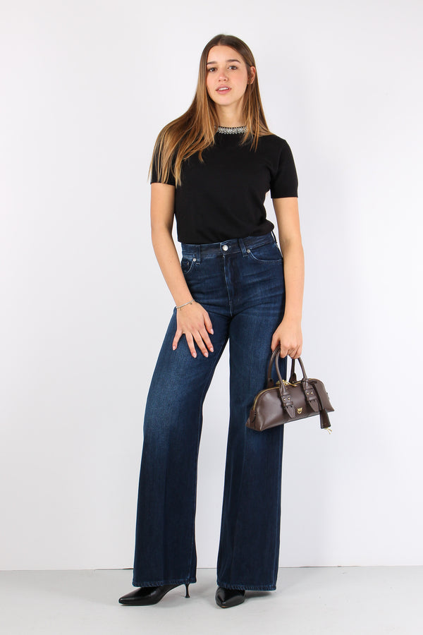 Amber Denim Palazzo Denim Scuro
