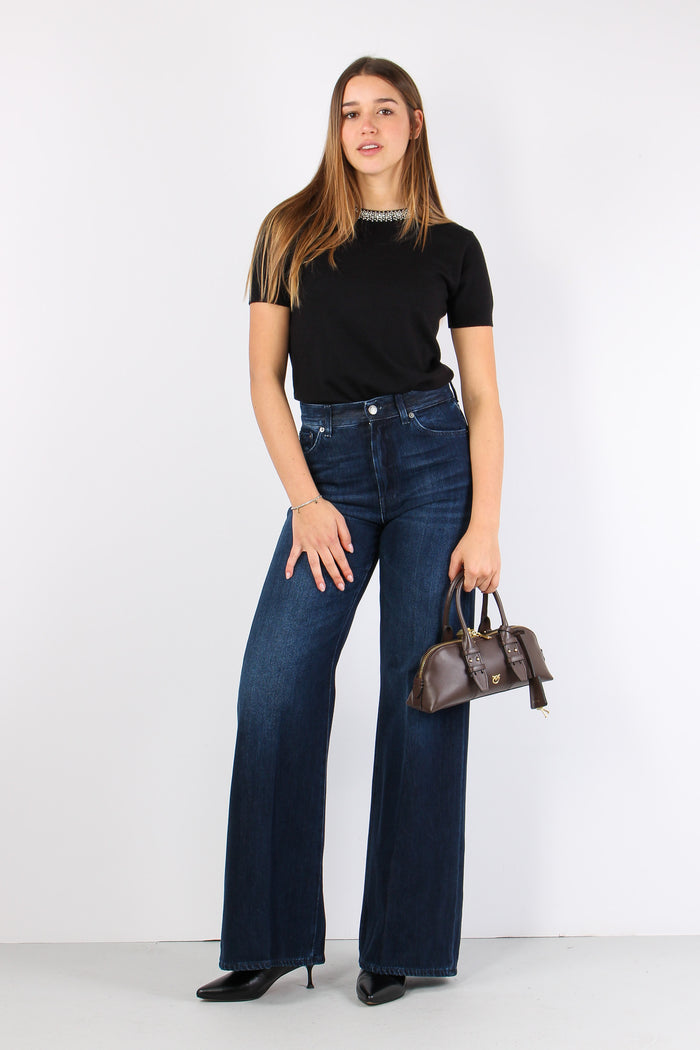 Amber Denim Palazzo Denim Scuro