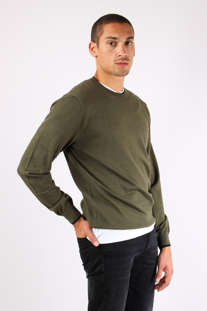 Maglia Misto Lana Profilo Coll Militare-6
