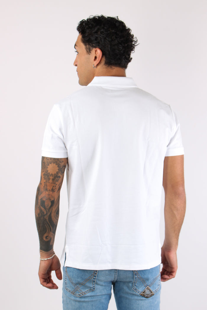 Polo Slim Fit Stretch White-4
