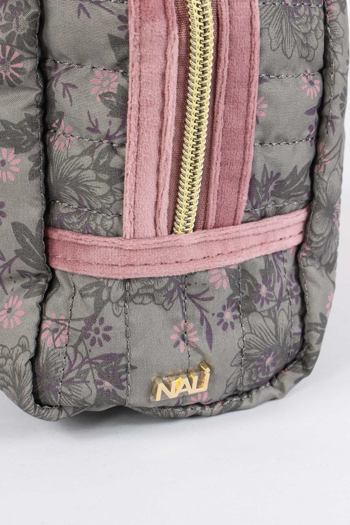 Pochette Patch Lettera E Grigio//rosa-5