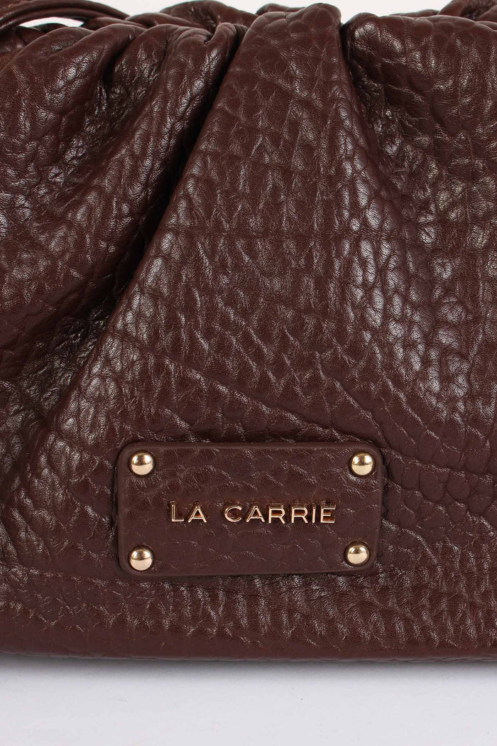 Borsa Souffle Frange Dark Brown-6