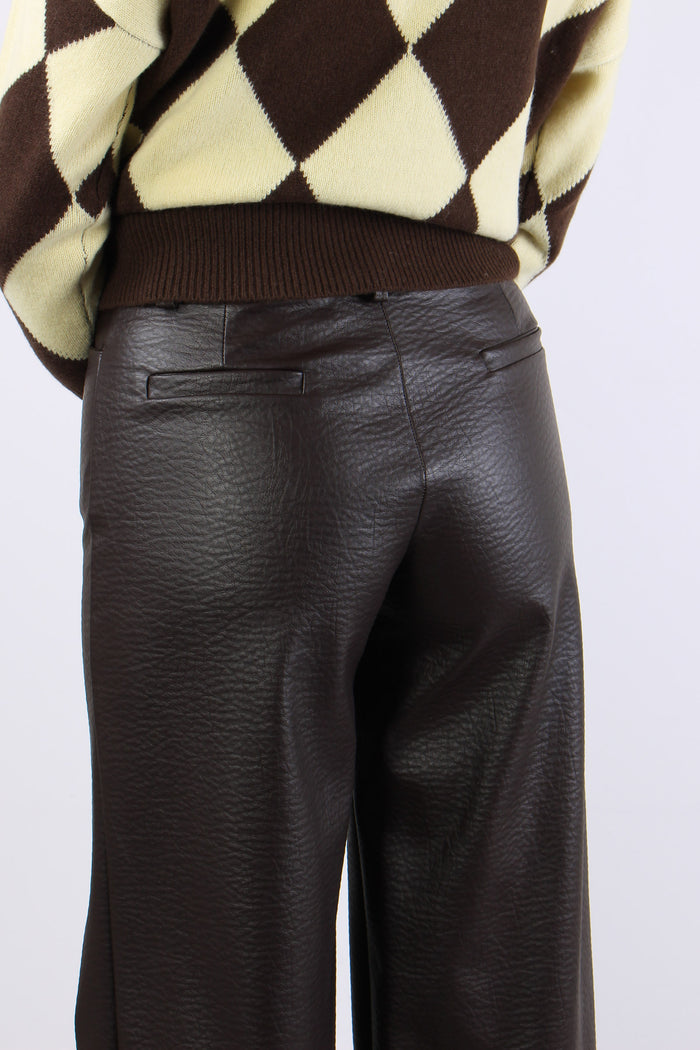 Pantalone Palazzo Pelle Martel Moro-6